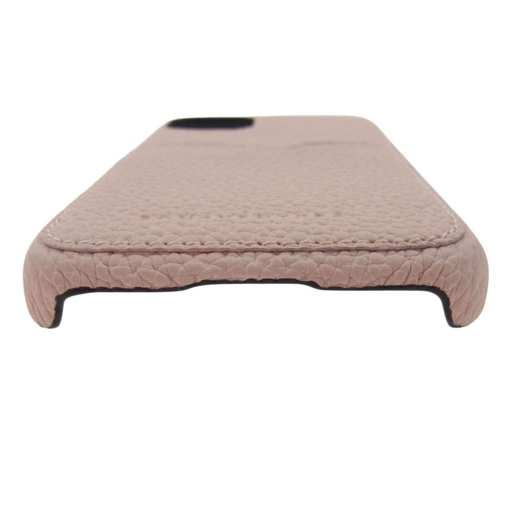 ボナベンチュラ BPCT14PL-PK BACK COVER バックカバーケース シュリンクレザー スマホケース iPhone 14 plus ピンク系【中古】