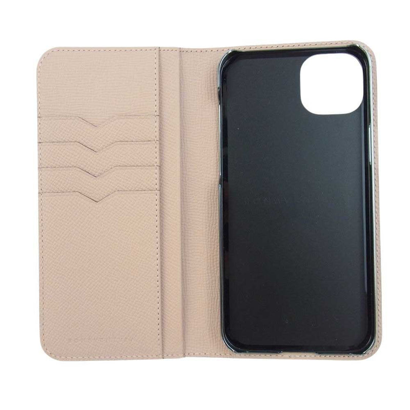 ボナベンチュラ BBDT14PL-IVET BLITED DIARY CASE 手帳型 レザー スマホケース iPhone 14 plus ベージュ系 ピンク系【美品】【中古】