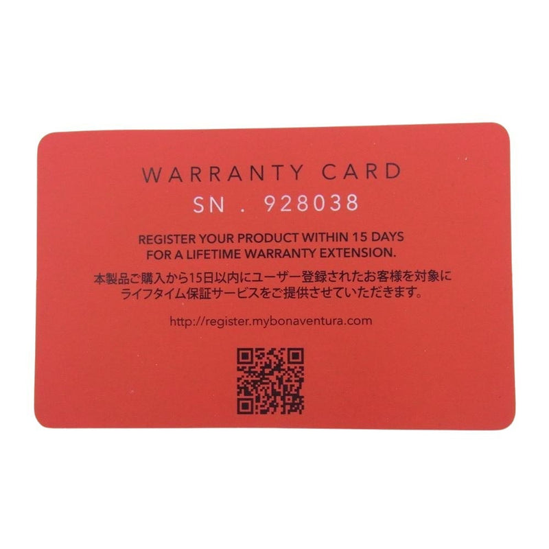 ボナベンチュラ BWAT24-GG MEN BI FOLD WALLET メンズ バイフォールド ウォレット シュリンクレザー 二つ折り財布 ベージュ系【中古】