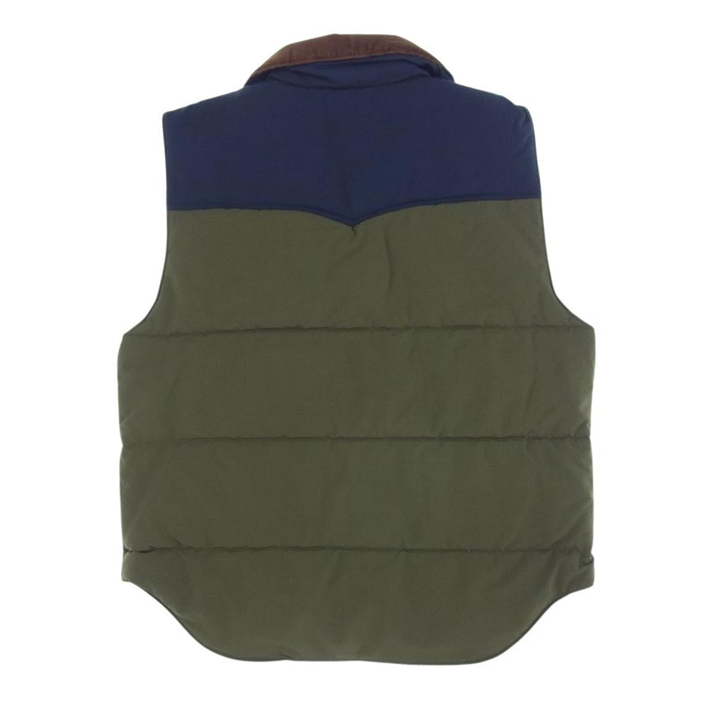 SUGAR CANE シュガーケーン SC15400 T/C PADDING VEST 中綿 パディングベスト グリーン カーキ系 L【新古品】【未使用】【中古】