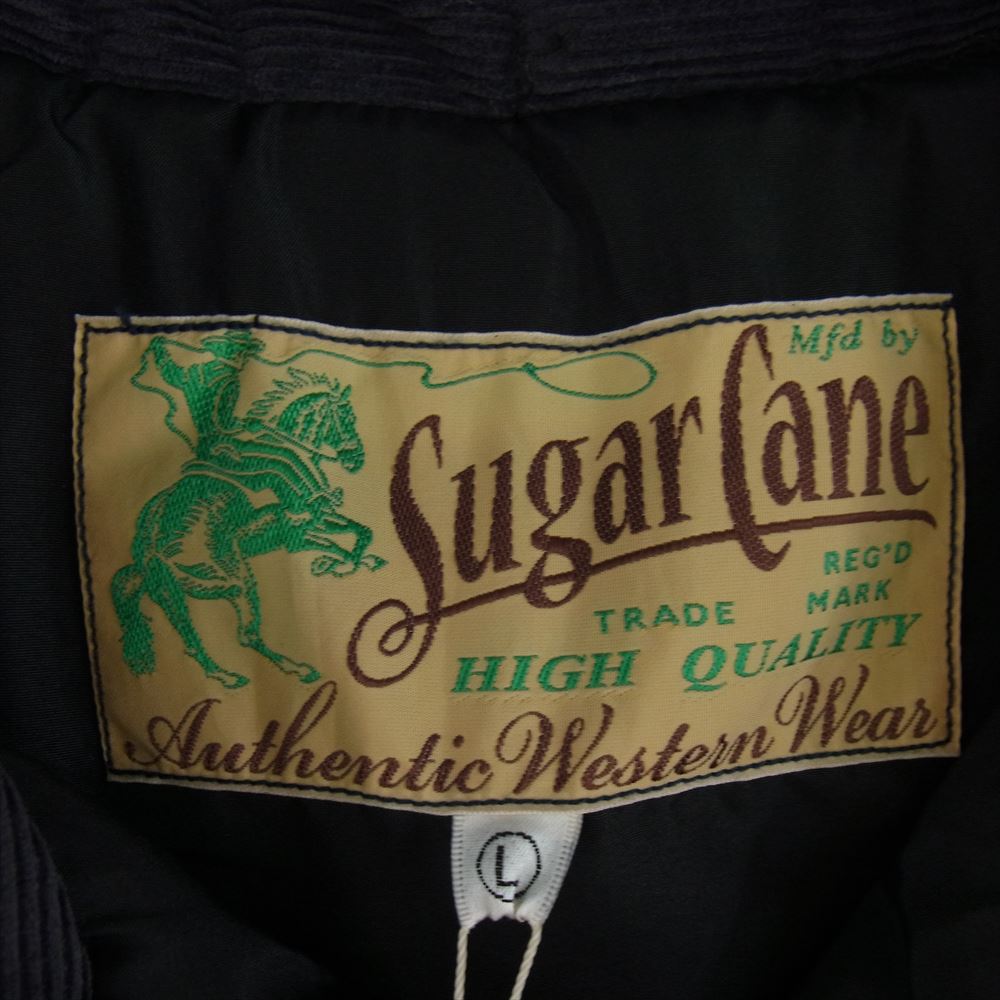 SUGAR CANE シュガーケーン SC15400 T/C PADDING VEST 中綿 パディングベスト ネイビー ネイビー系 L【新古品】【未使用】【中古】