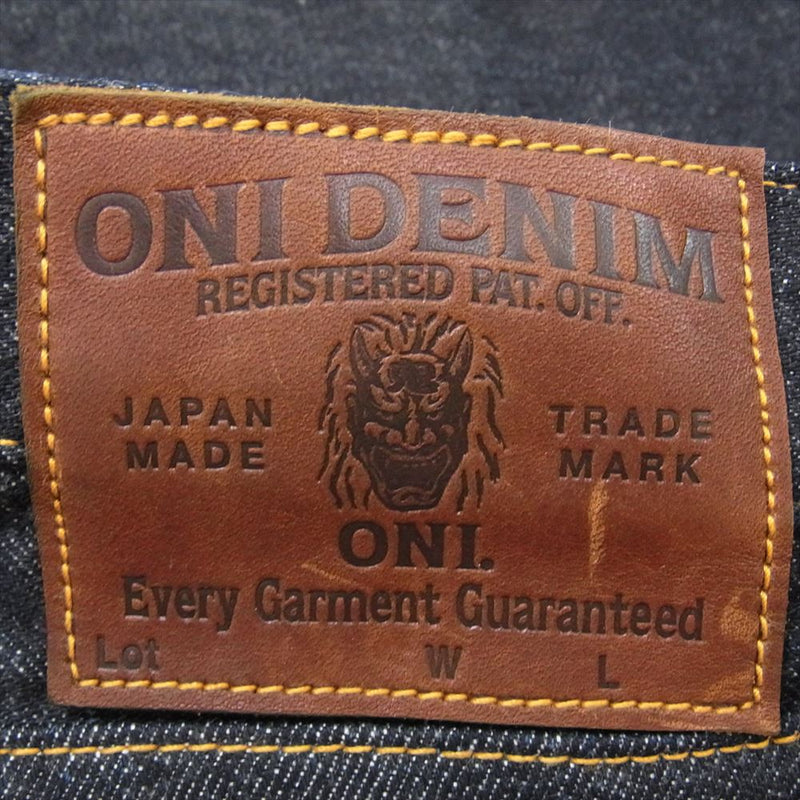 鬼デニム ONI-426 13oz デニム Lot.426 ブーツカット デニム パンツ インディゴブルー系 33【中古】