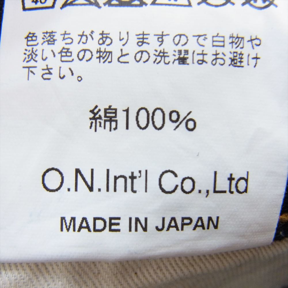 鬼デニム ONI-200 Wide Straight 15oz Low Tension Denim ワイドストレート ローテンション デニム ボタンフライ パンツ インディゴブルー系 30【中古】