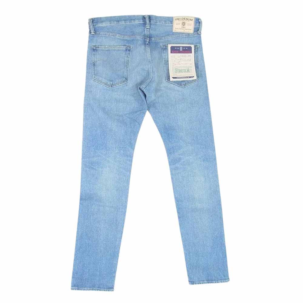 鬼デニム ONI-121S-ishikawadai 15oz 石川台 ストレッチ デニム bボタンフライ リラックステーパード インディゴブルー系 31【新古品】【未使用】【中古】