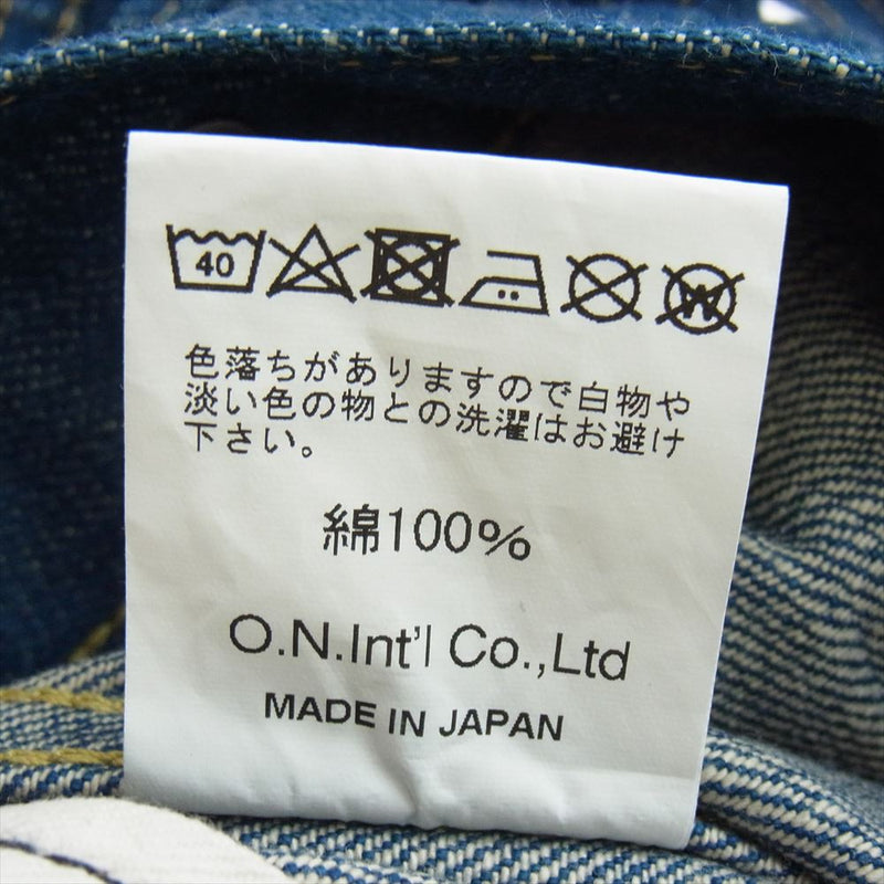 鬼デニム ONI-02516P-OFBD 13.7oz オールド フェード ブルーデニム 2nd タイプ ジャケット インディゴブルー系 42【美品】【中古】