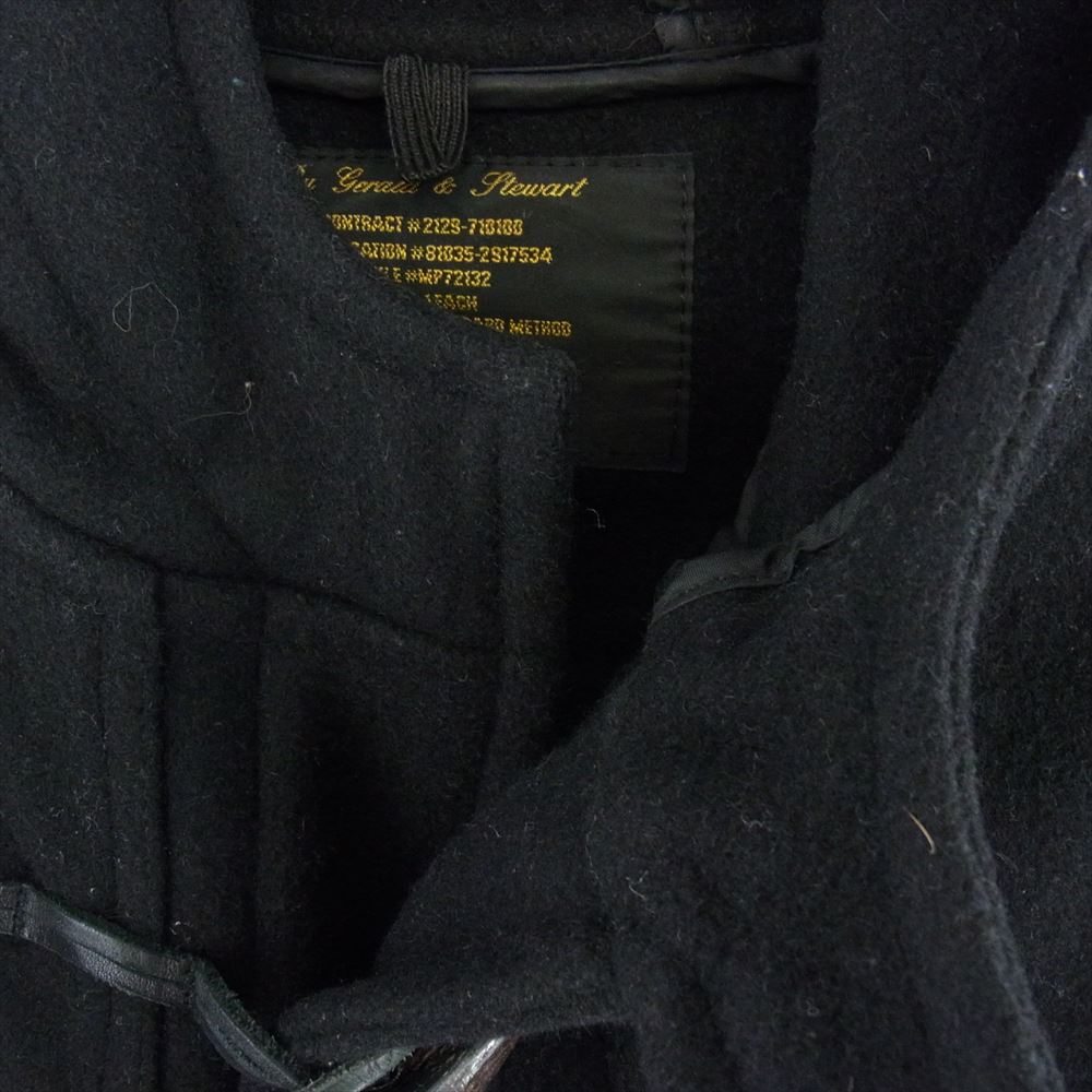 FIDELITY フェデリティー USA製 ウールメルトン ダッフルコート ブラック系 S【中古】