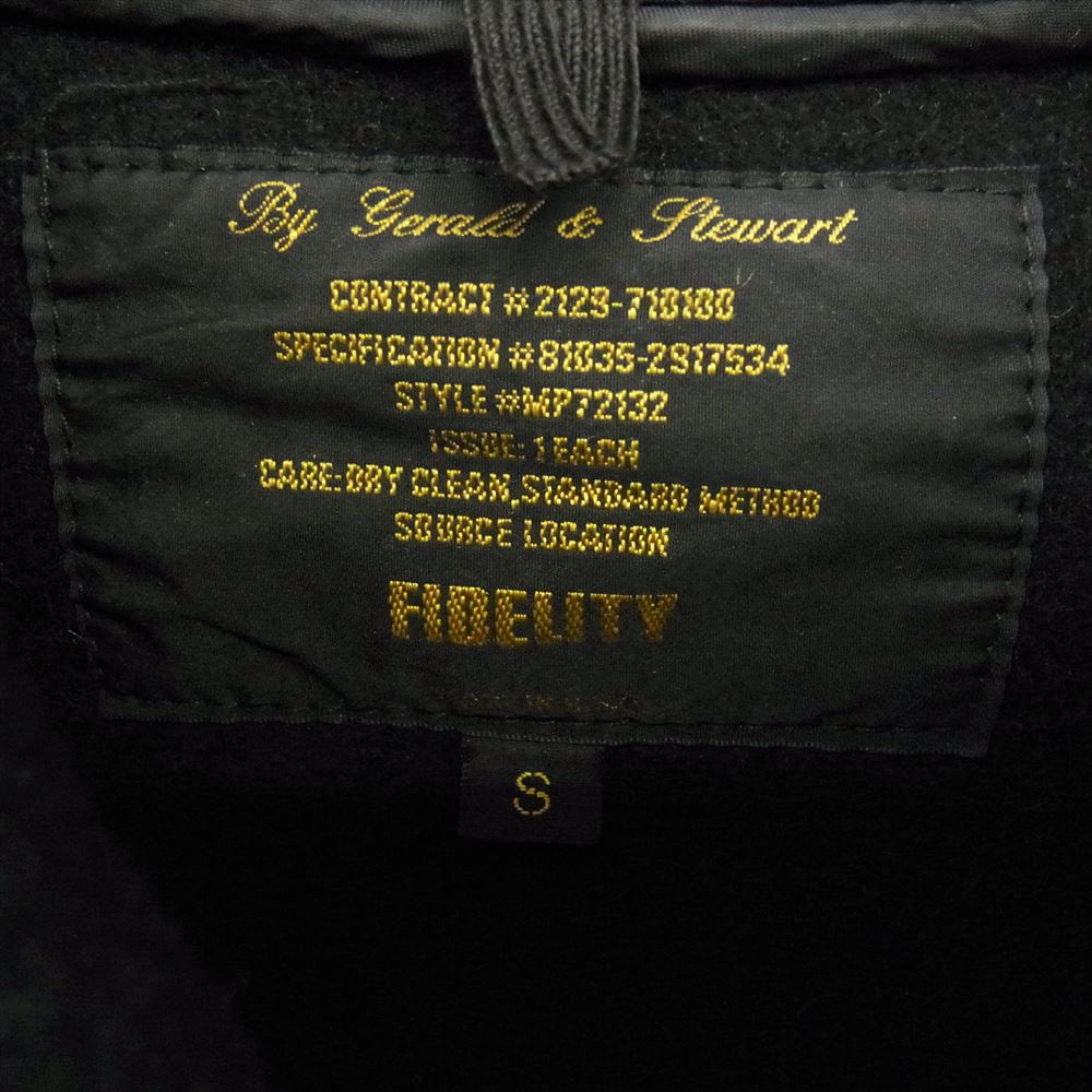 FIDELITY フェデリティー USA製 ウールメルトン ダッフルコート ブラック系 S【中古】