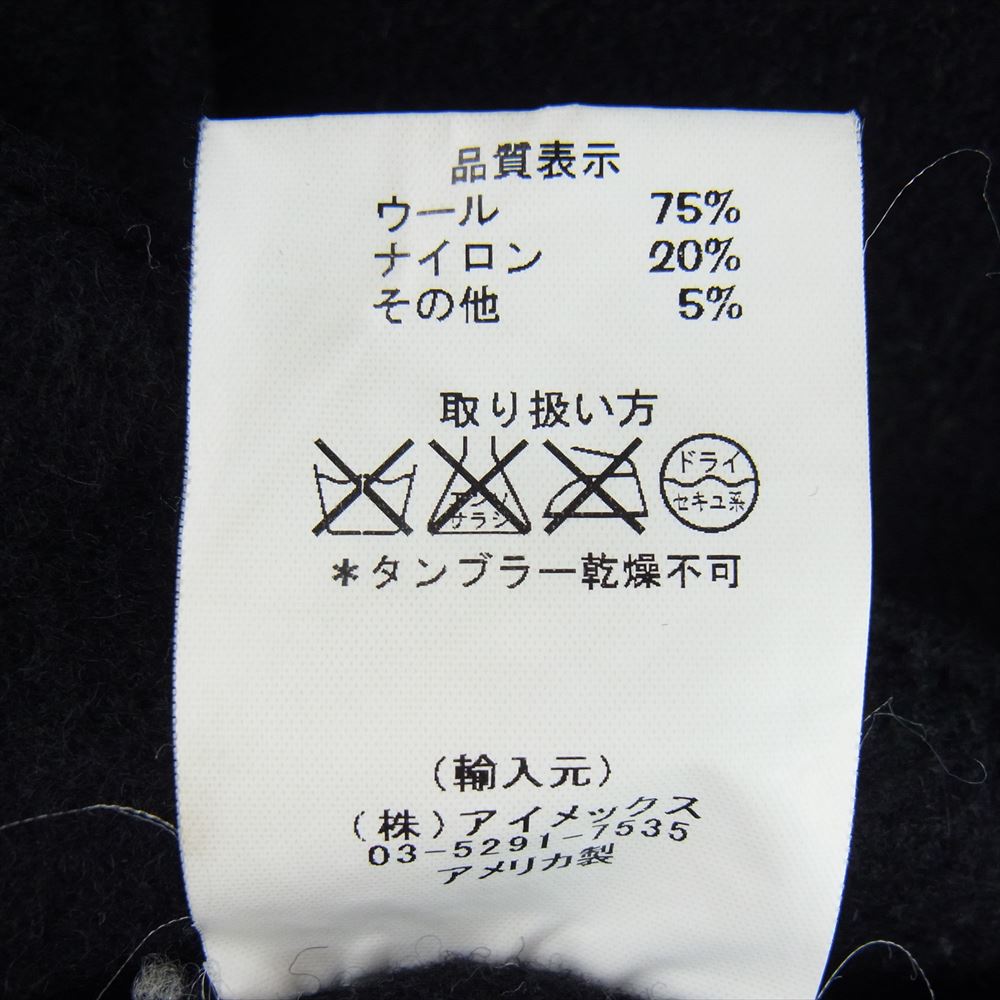 FIDELITY フェデリティー USA製 ウールメルトン ダッフルコート ブラック系 S【中古】