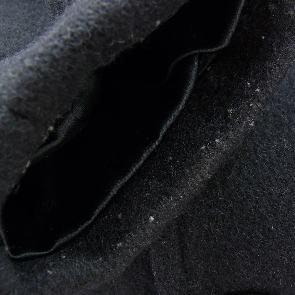 FIDELITY フェデリティー USA製 ウールメルトン Pコート ピーコート ブラック系 M【中古】