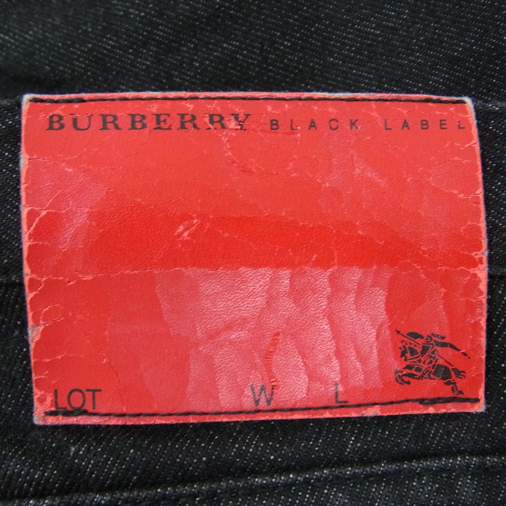 BURBERRY BLACK LABEL バーバリーブラックレーベル BMS41-101-08 ブラック デニム ブラック系 79【中古】