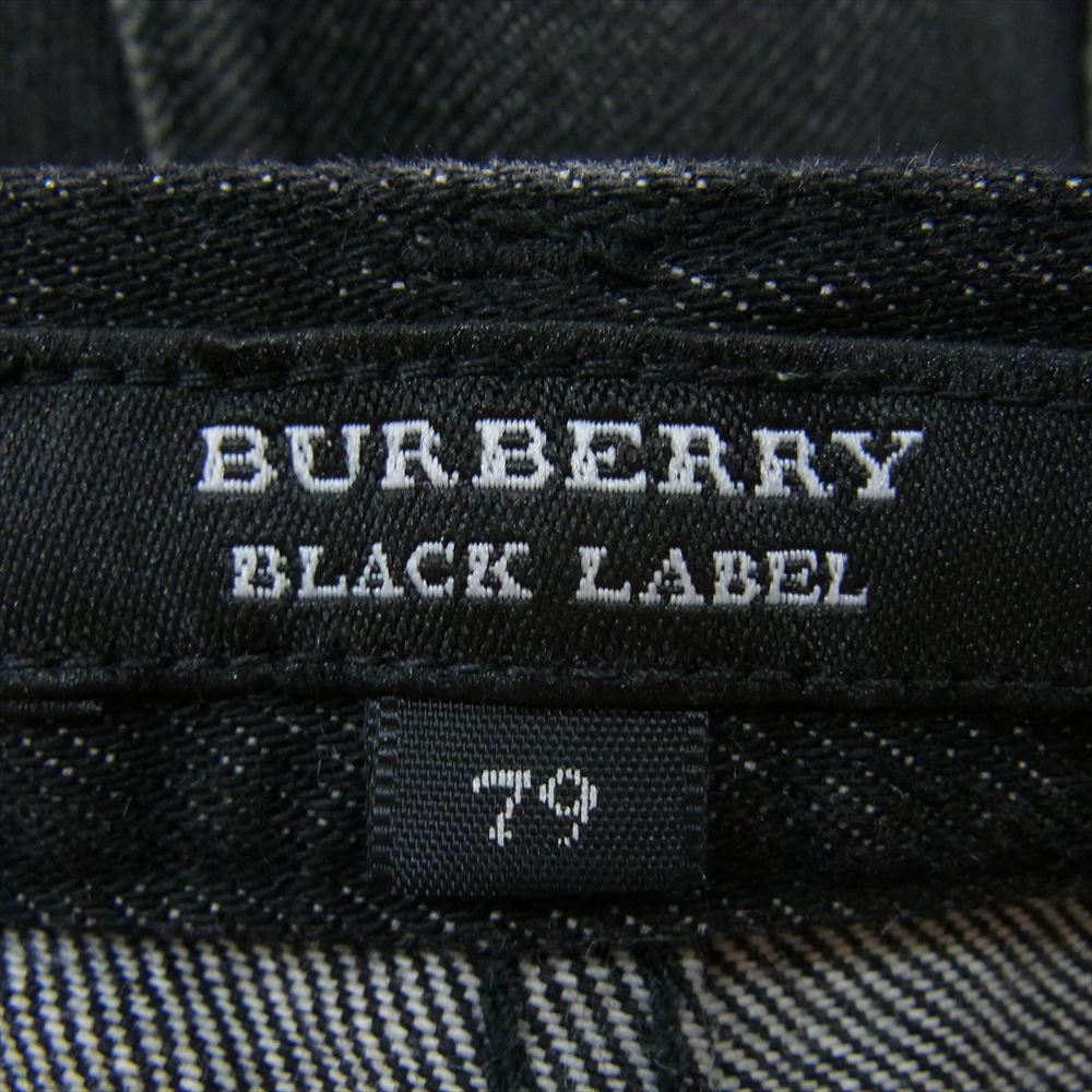 BURBERRY BLACK LABEL バーバリーブラックレーベル BMS41-101-08 ブラック デニム ブラック系 79【中古】