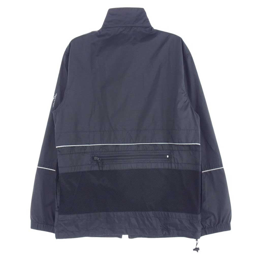 STUSSY ステューシー 90s リフレクティブライン ショルダー ストックロゴ ナイロン ジャケット グレー系 M【中古】