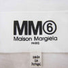 MAISON MARGIELA メゾンマルジェラ S52GC0082 MM6 ストライプ スリーブ切替 クルーネック 半袖 Tシャツ ホワイト系 S【中古】
