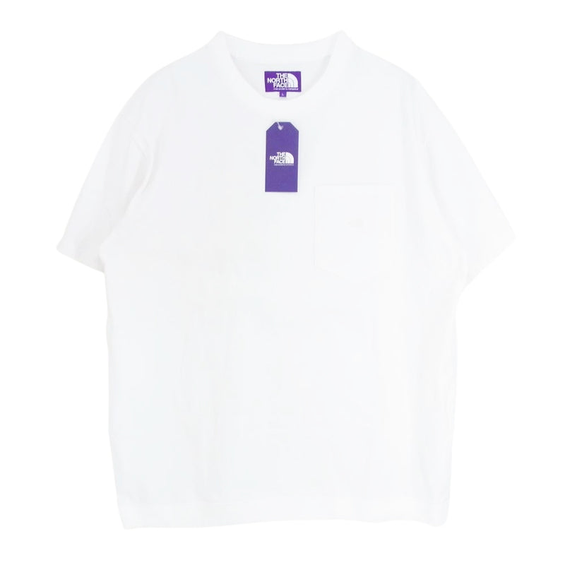 THE NORTH FACE ノースフェイス 24SS NT3422N PURPLE LABEL High Bulky Pocket Tee パープル レーベル 半袖 ポケット Tシャツ ホワイト系 L【中古】