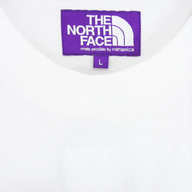 THE NORTH FACE ノースフェイス 24SS NT3422N PURPLE LABEL High Bulky Pocket Tee パープル レーベル 半袖 ポケット Tシャツ ホワイト系 L【中古】