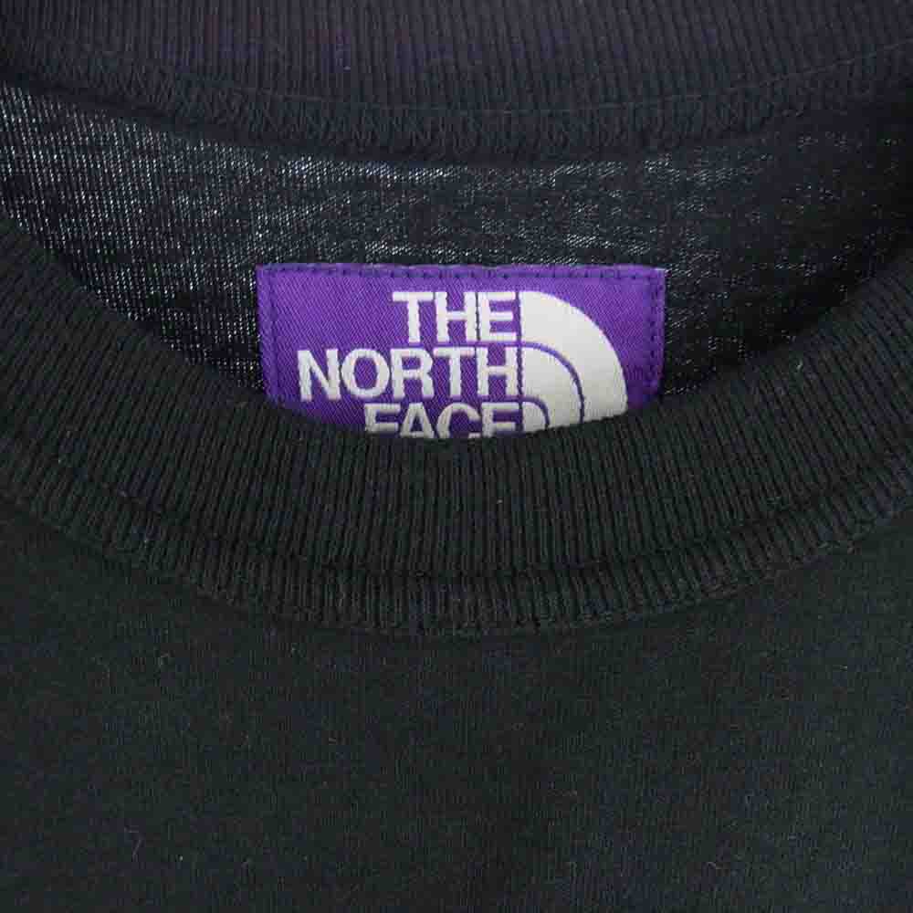 THE NORTH FACE ノースフェイス 23AW NT3365N 天竺素材  PURPLE LABEL 7oz Long Sleeve Pocket Tee パープル レーベル ロングスリーブ カットソー ブラック系 M【中古】