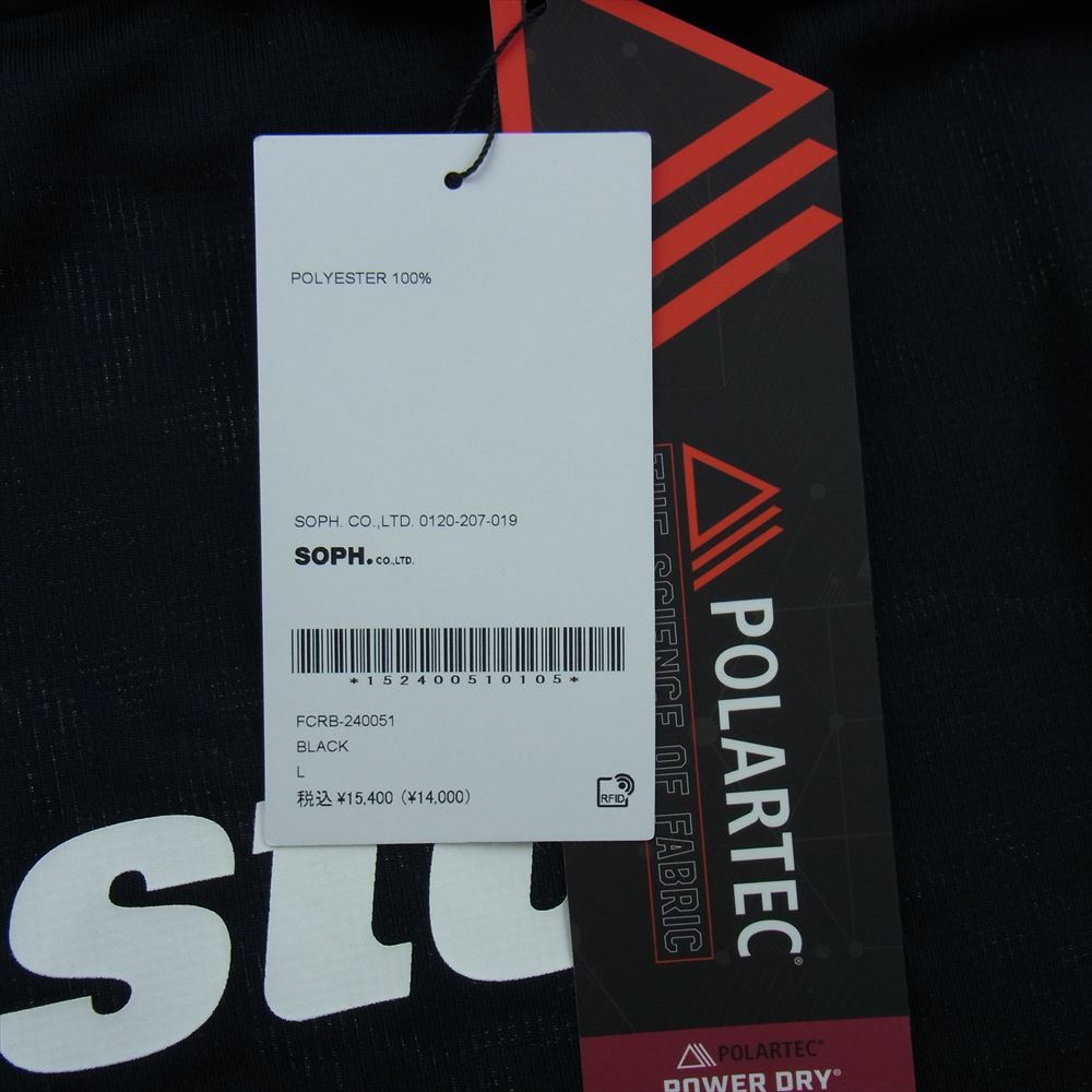 F.C.R.B. エフシーアールビー 24SS FCRB-240051 POLARTEC POWER DRY L/S TRAINING TOP ロング スリーブ カットソー ブラック系 L【新古品】【未使用】【中古】