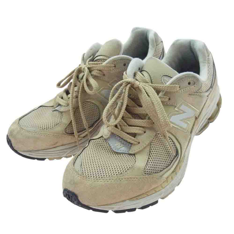 NEW BALANCE ニューバランス ML2002R2 Khaki Silver カーキ シルバー メッシュ スエード スニーカー ベージュ系 28cm【中古】