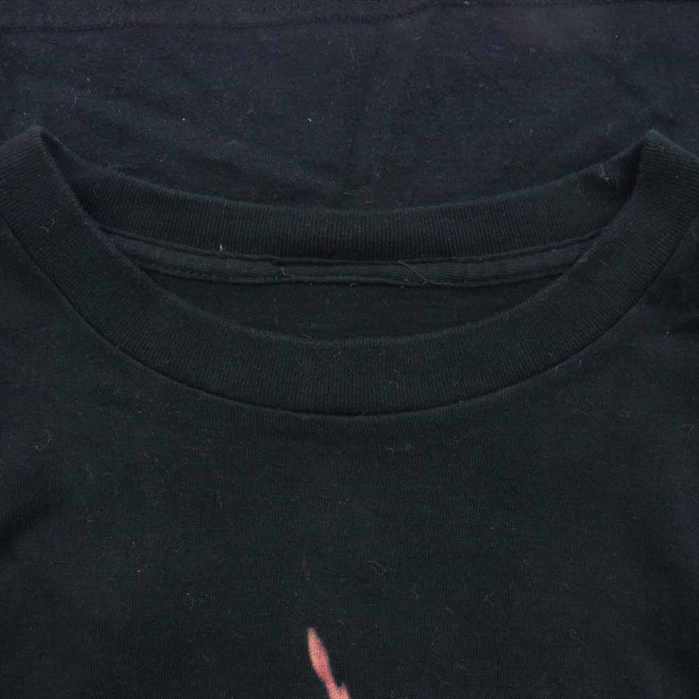SWAGGER スワッガー ロゴ ファイヤー プリント Tシャツ 半袖 ブラック系 L【中古】