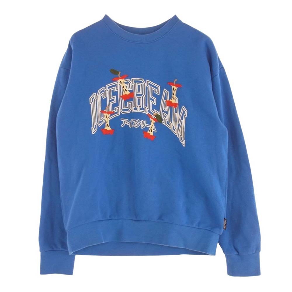 ICE CREAM アイスクリーム 421-6308 FAR FROM THE TREE SWEATSHIRT スウェット トレーナー ブルー系 M【中古】