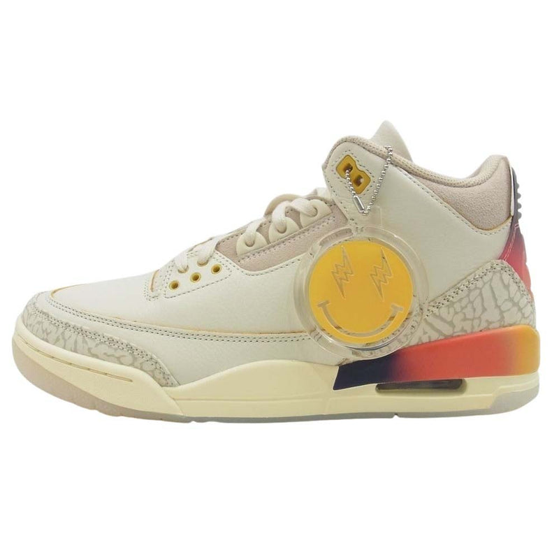 NIKE ナイキ FN0344-901  × J Balvin J バルヴィン フェイクバスターズ鑑定済 Air Jordan 3 Retro SP Sunset エアジョーダン3 レトロ SP サンセット スニーカー オフホワイト系 27cm【新古品】【未使用】【中古】