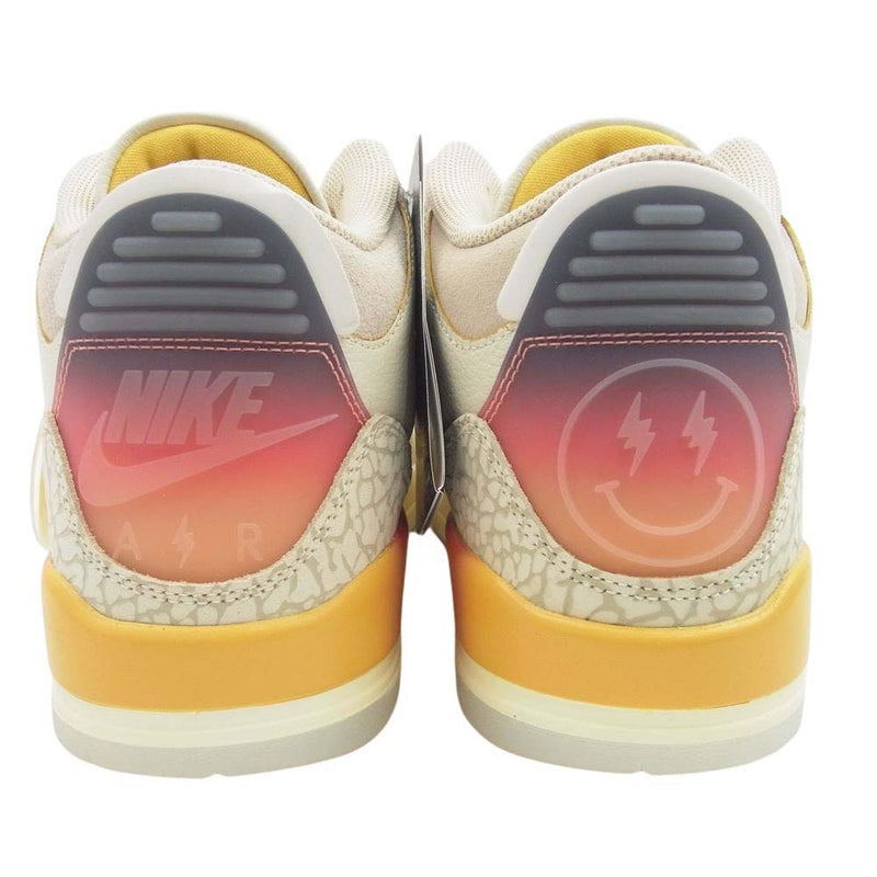 NIKE ナイキ FN0344-901  × J Balvin J バルヴィン フェイクバスターズ鑑定済 Air Jordan 3 Retro SP Sunset エアジョーダン3 レトロ SP サンセット スニーカー オフホワイト系 27cm【新古品】【未使用】【中古】