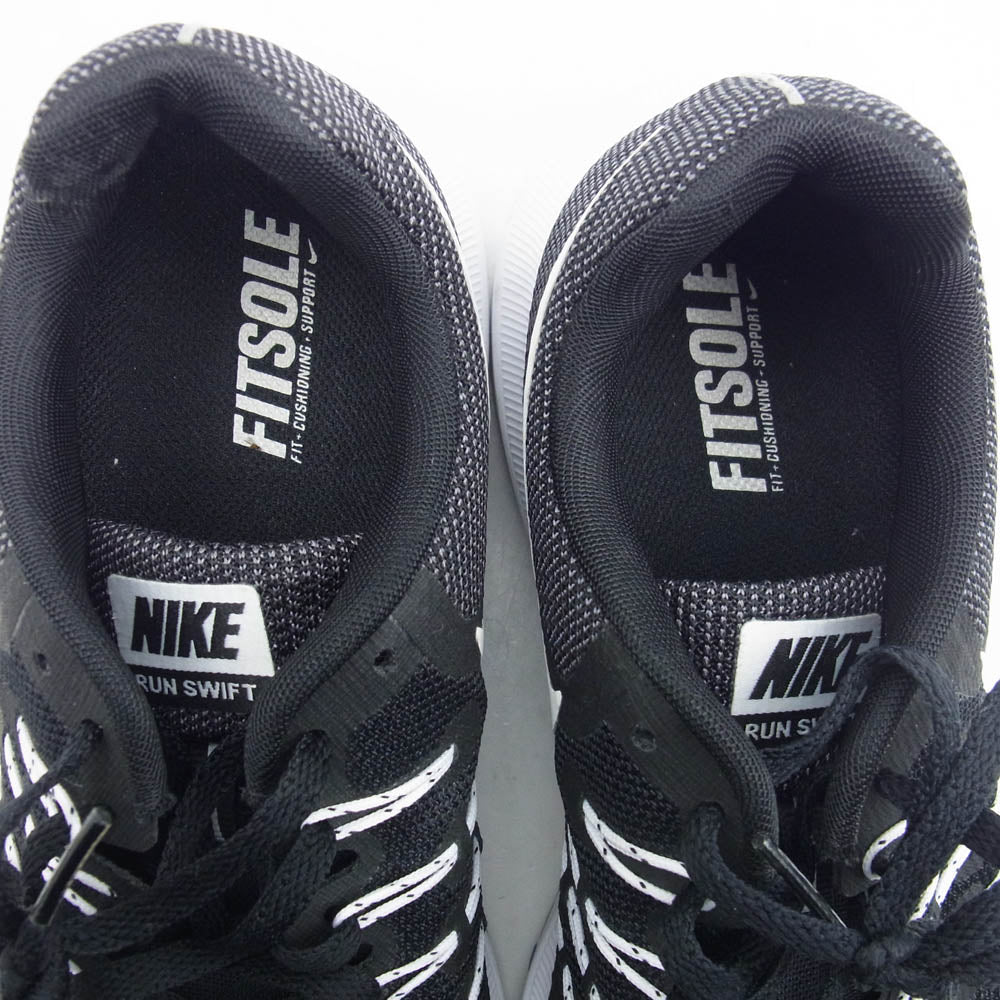 NIKE ナイキ 908989-001 RUN SWIFT ラン スイフト  ランニングシューズ ブラック系 25.5cm【美品】【中古】