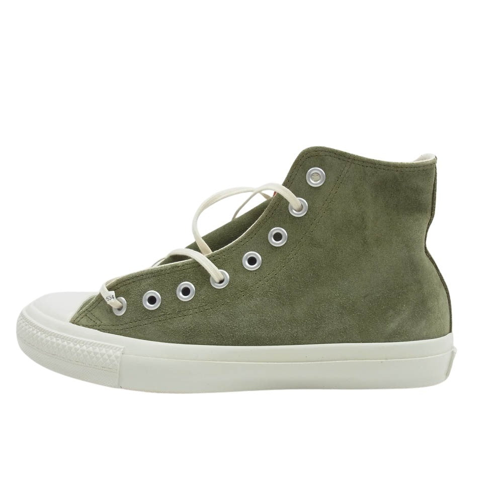 CONVERSE コンバース BEAUTY & YOUTH別注 ビューティーアンドユース オールスター スウェード スエード ハイカット スニーカー グリーン系 8【新古品】【未使用】【中古】