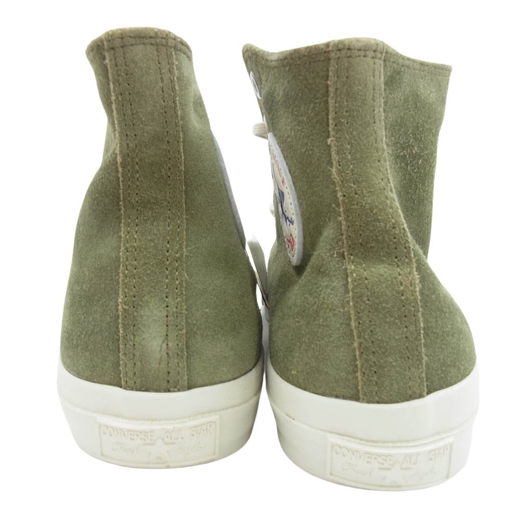 CONVERSE コンバース BEAUTY & YOUTH別注 ビューティーアンドユース オールスター スウェード スエード ハイカット スニーカー グリーン系 8【新古品】【未使用】【中古】