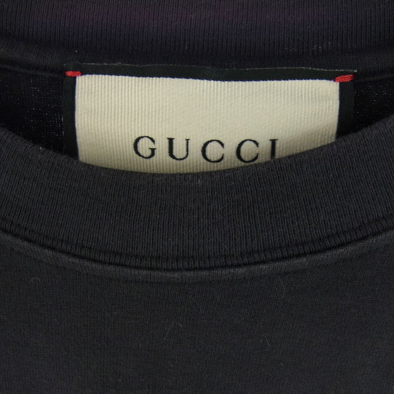 GUCCI グッチ 565806 XJAZY ブレード ロゴ プリント Tシャツ 半袖 ブラック系 XS【中古】