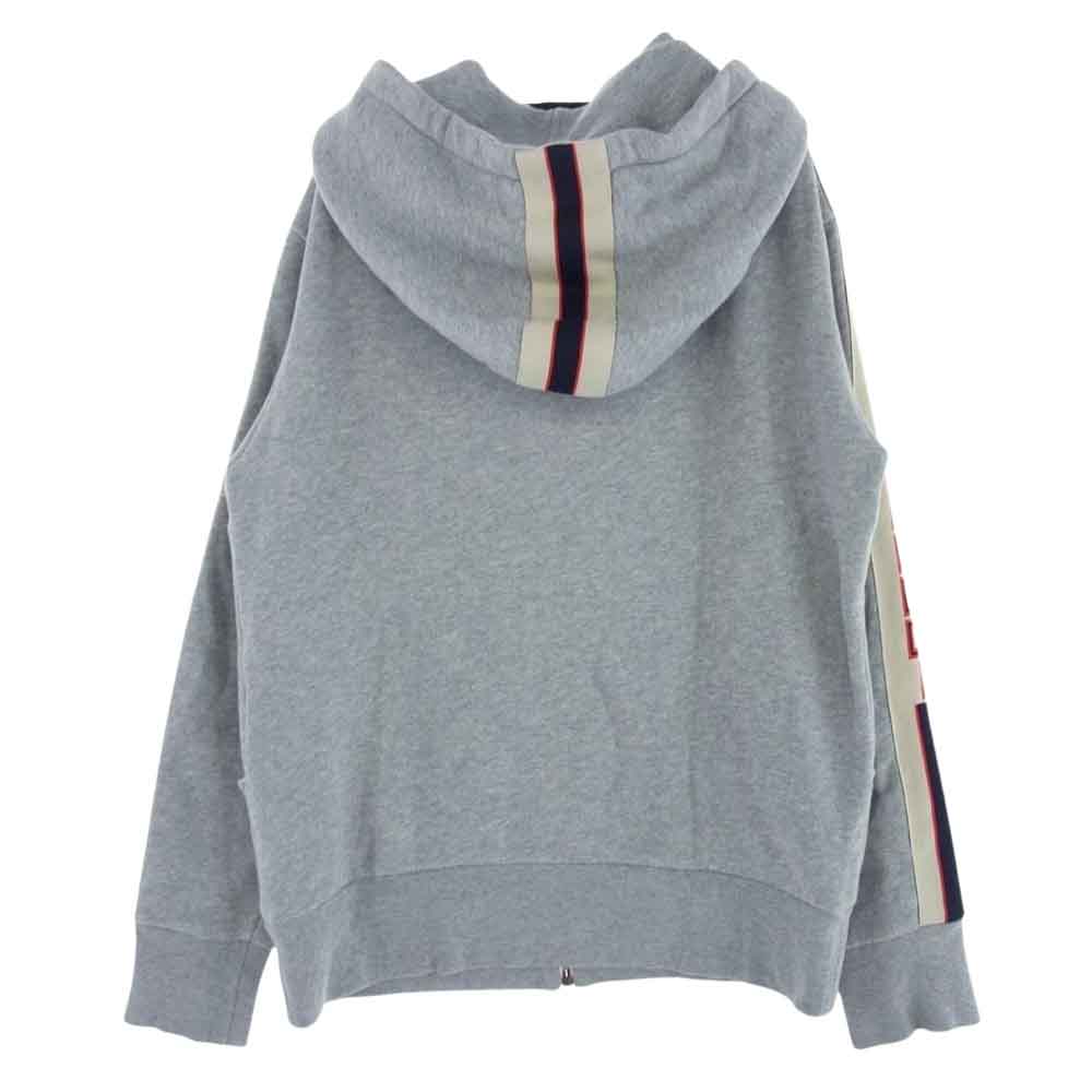 GUCCI グッチ 17AW Technical Zip up Sweatshirts テクニカル ロゴ フルジップ スウェット パーカー グレー系 XS【中古】