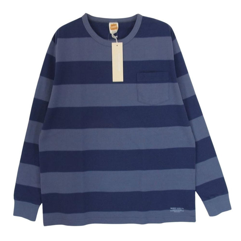 トロフィークロージング TR22AW-201 WIDE BORDER L/S TEE ボーダー ロングスリーブ 長袖 Tシャツ カットソー XL【極上美品】【中古】