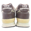 NEW BALANCE ニューバランス M574BRJ レザー ローカット スニーカー ブラウン ブラウン系 28cm【中古】