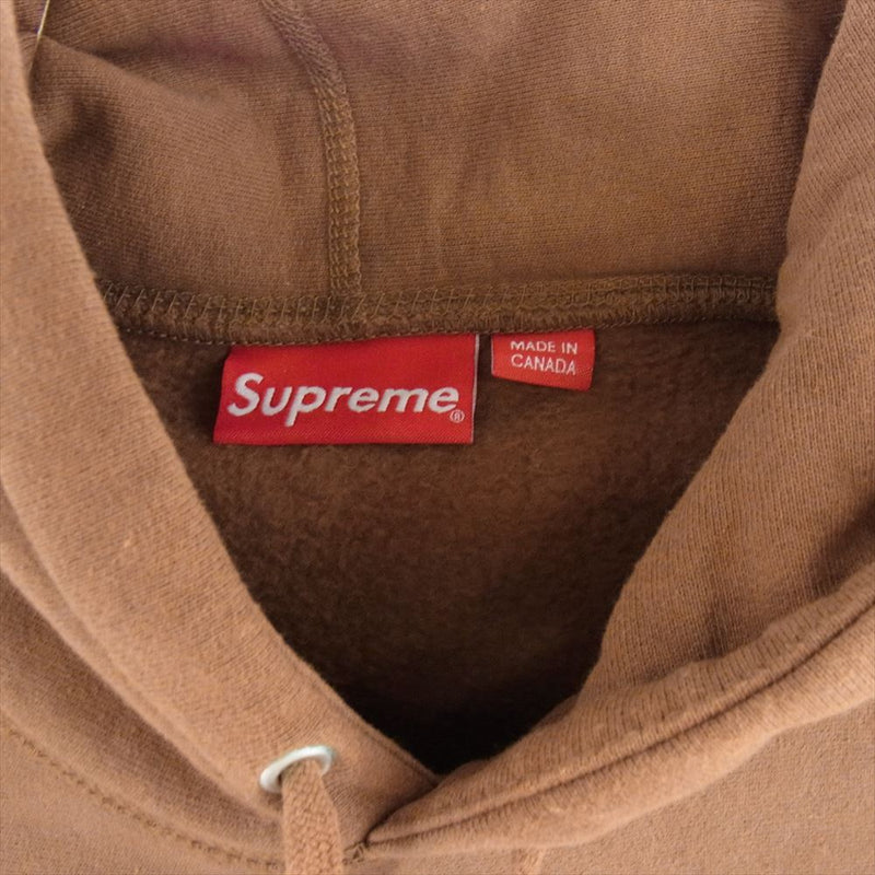 Supreme シュプリーム 18AW Classic Script Hooded Sweatshirt クラシック スクリプト フーデッド スウェットシャツ パーカー フーディー ブラウン系 M【中古】