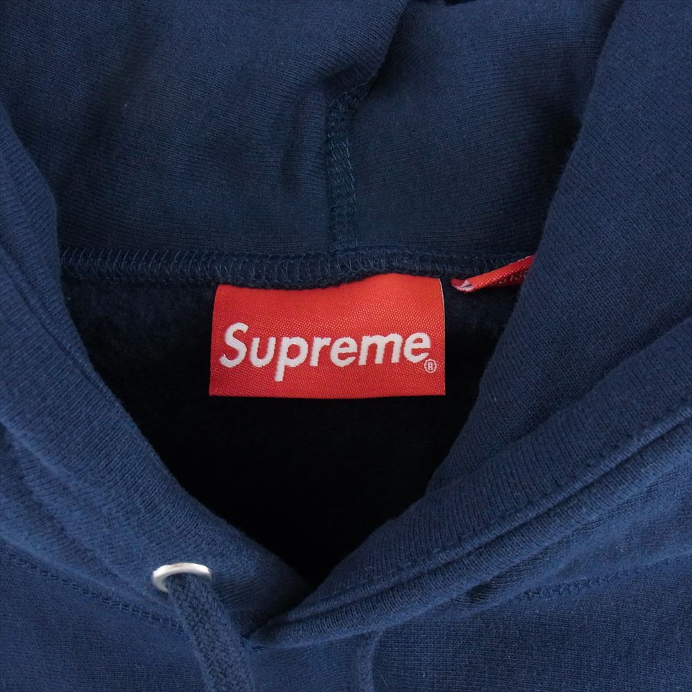 Supreme シュプリーム 22AW Capital Hooded Sweatshirt キャピタル フーデッド スウェット シャツ フーディー パーカー ネイビー系 L【中古】
