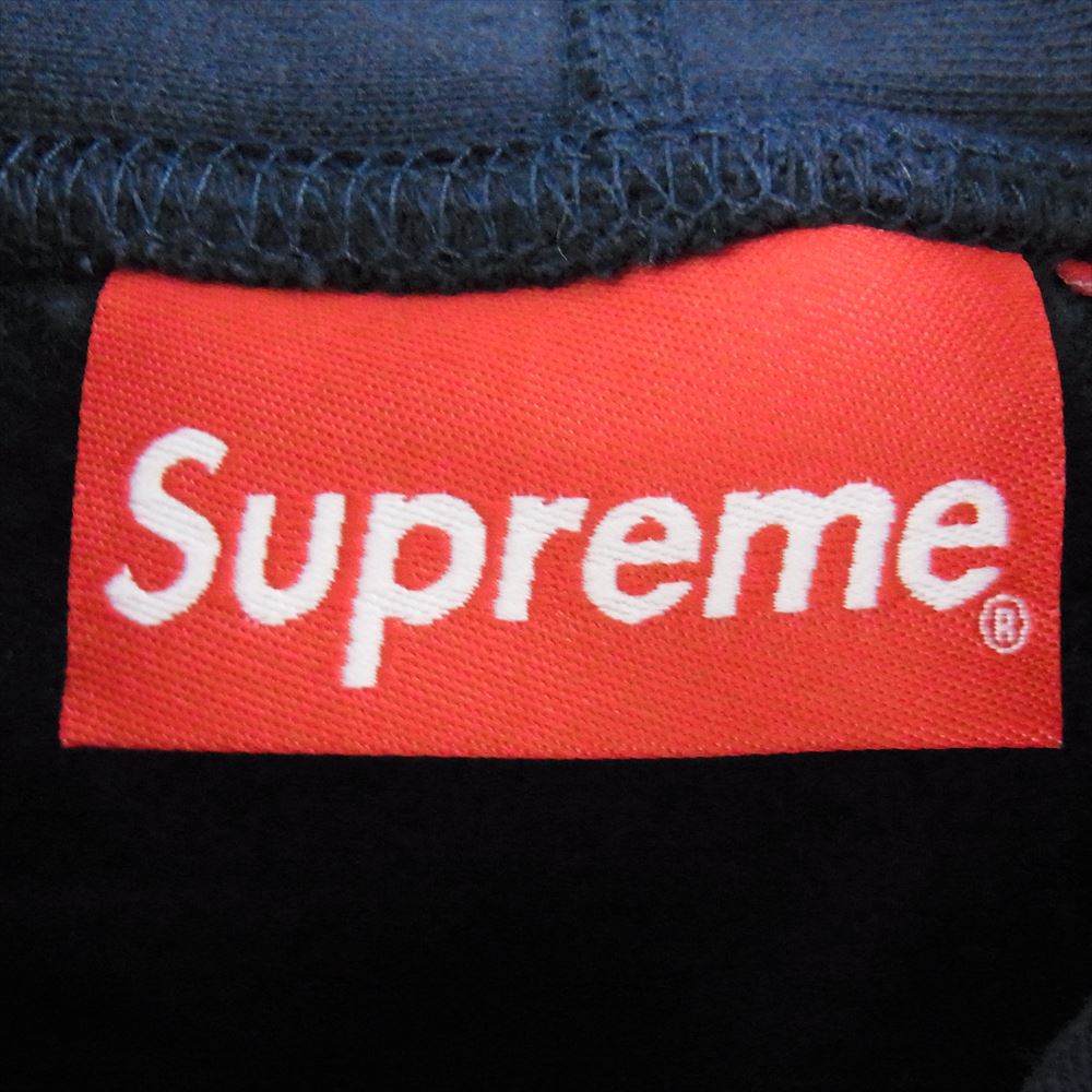 Supreme シュプリーム 22AW Capital Hooded Sweatshirt キャピタル フーデッド スウェット シャツ フーディー パーカー ネイビー系 L【中古】