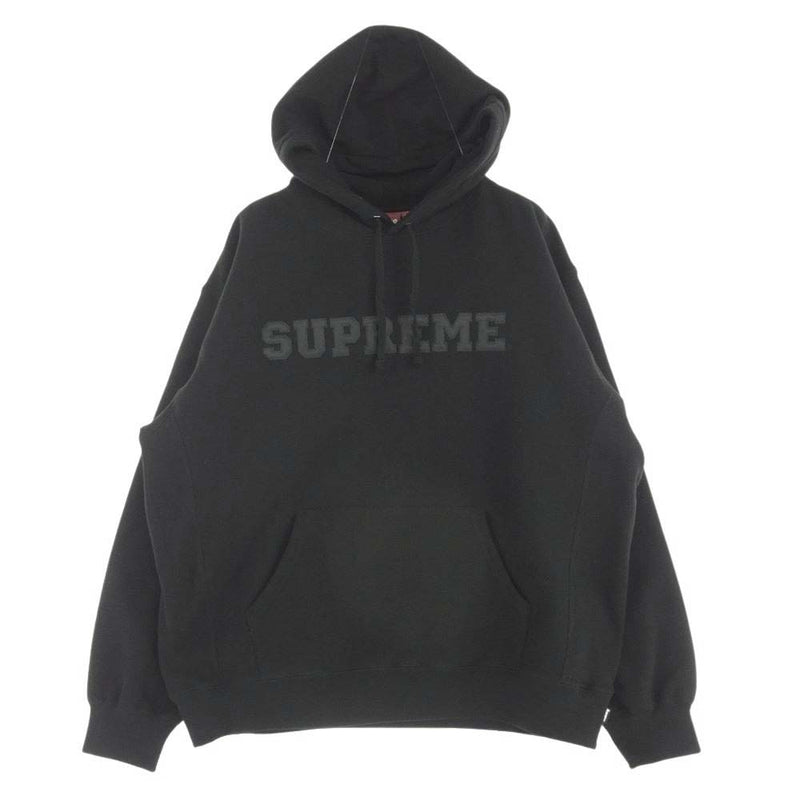 Supreme シュプリーム 24SS Collegiate Hooded Sweatshirt カレッジエイト フーデッド スウェット シャツ フーディー パーカー ブラック系 L【美品】【中古】