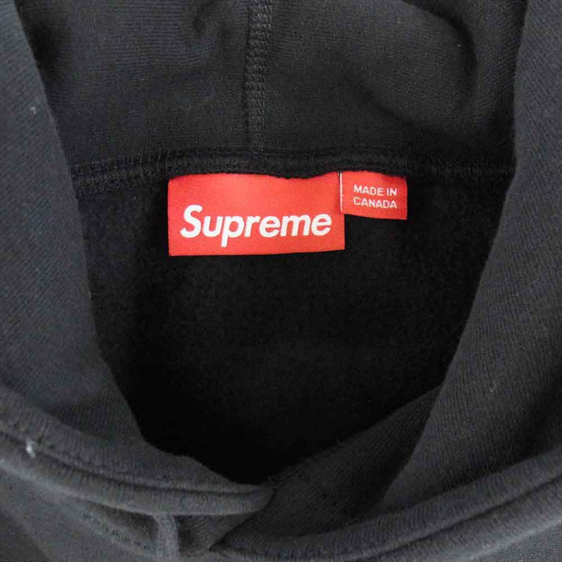 Supreme シュプリーム 24SS Collegiate Hooded Sweatshirt カレッジエイト フーデッド スウェット シャツ フーディー パーカー ブラック系 L【美品】【中古】