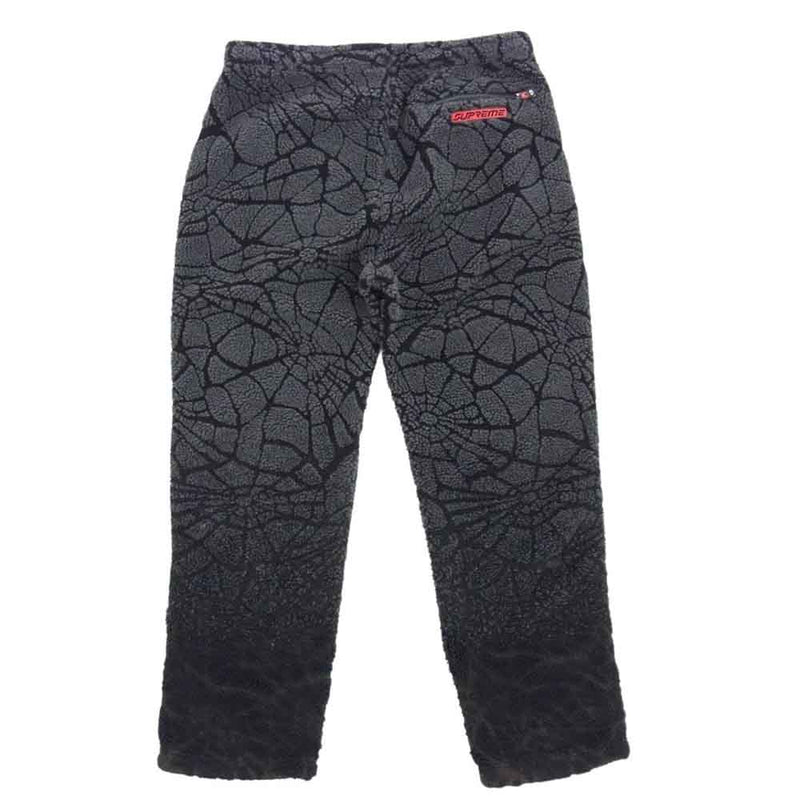 Supreme シュプリーム 22AW Spyder Web Polar Fleece Pant スパイダー ウェブ ポーラー フリース パンツ グレー系 M【中古】