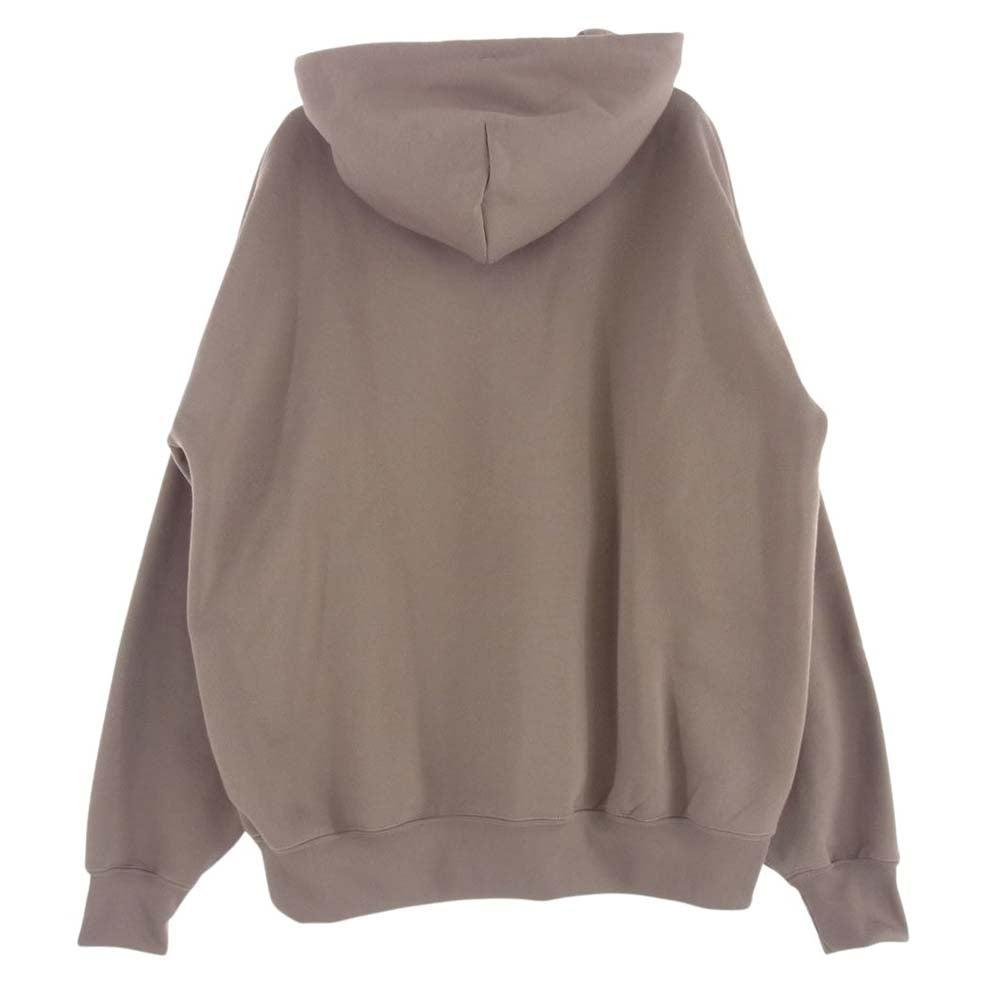 AURALEE オーラリー 19AW A9AP01PU BAGGY POLYESTER SWEAT P/O PARKA バギー ポリエステル スウェット パーカー フーディー ブラウン系 5【中古】