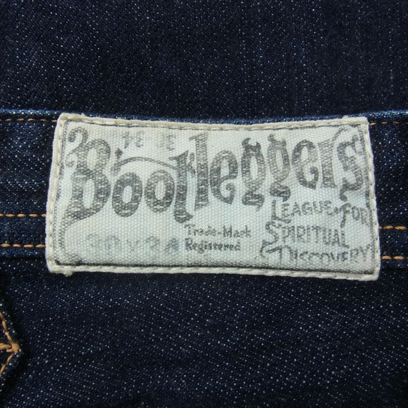 BOOTLEGGERS ブートレガーズ シンチバック デニム ペインター ワーク パンツ インディゴブルー系 30×34【中古】