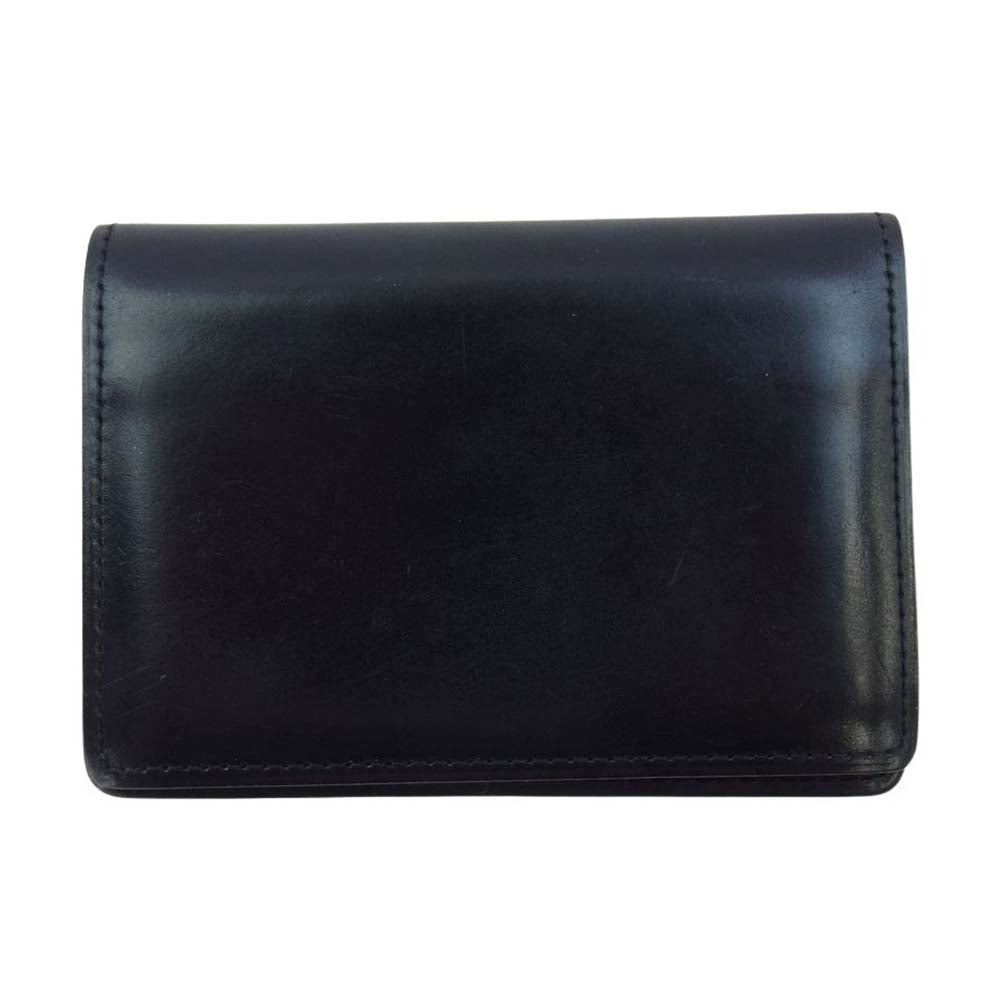 GANZO ガンゾ レザー カードケース ブラック系【中古】