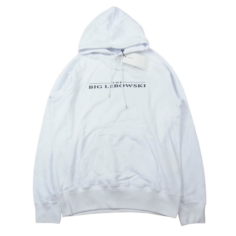 Sacai サカイ 20SS 20-0054S THE BIG LEBOWSKI HOODIE ビッグリボウスキ  スウェット パーカー ホワイト ホワイト系 2【中古】