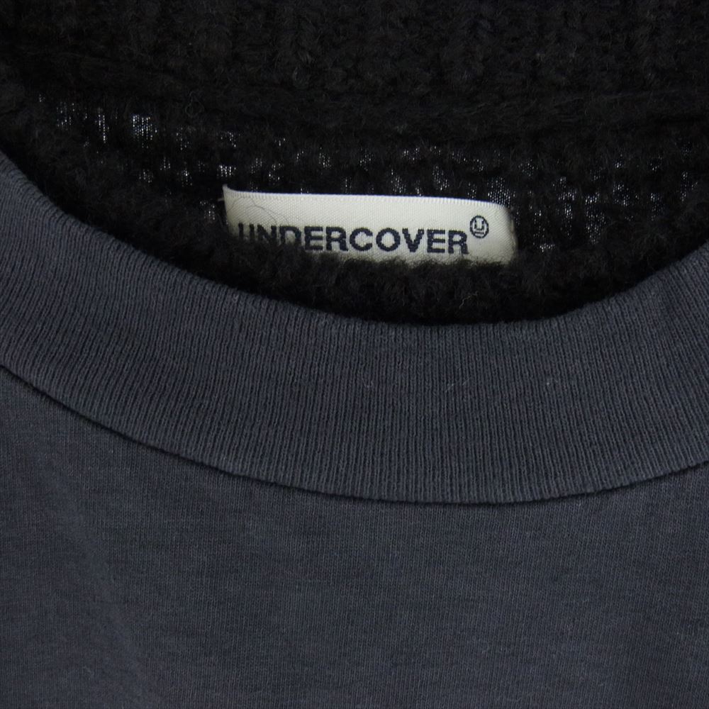 UNDERCOVER アンダーカバー UP2C1904 リバーシブル Tシャツドッキング RANONES PO ニット カットソー 長袖 グレー系 2【中古】