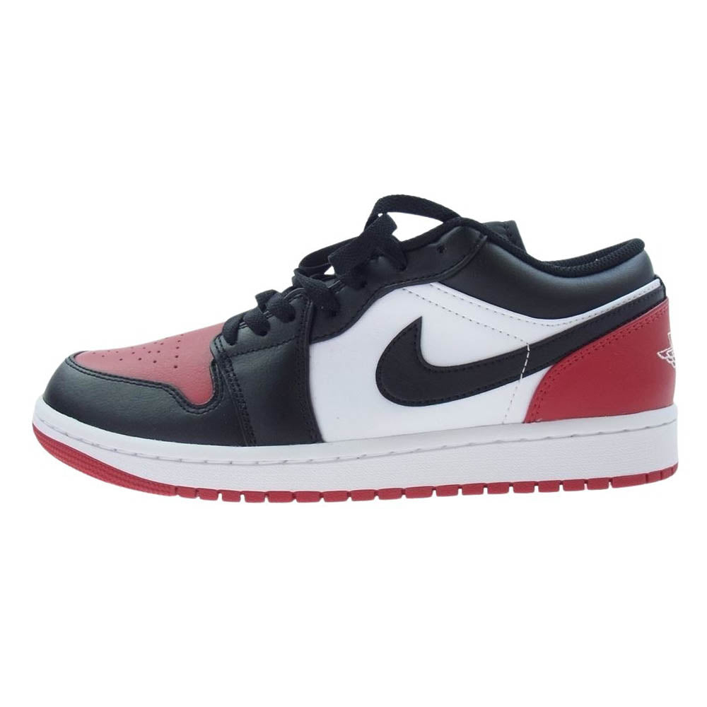 NIKE ナイキ 553558-161 Air Jordan 1 Low Bred Toe エアジョーダン1 ロー ブレッドトゥ スニーカー ブラック系 レッド系 26.5cm【極上美品】【中古】