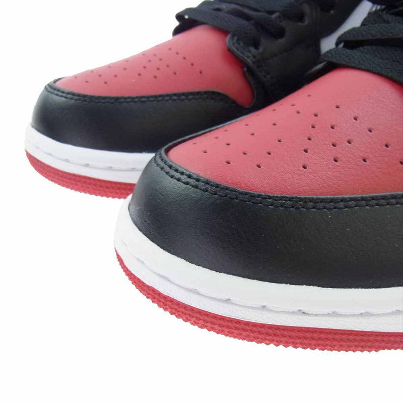 NIKE ナイキ 553558-161 Air Jordan 1 Low Bred Toe エアジョーダン1 ロー ブレッドトゥ スニーカー ブラック系 レッド系 26.5cm【極上美品】【中古】