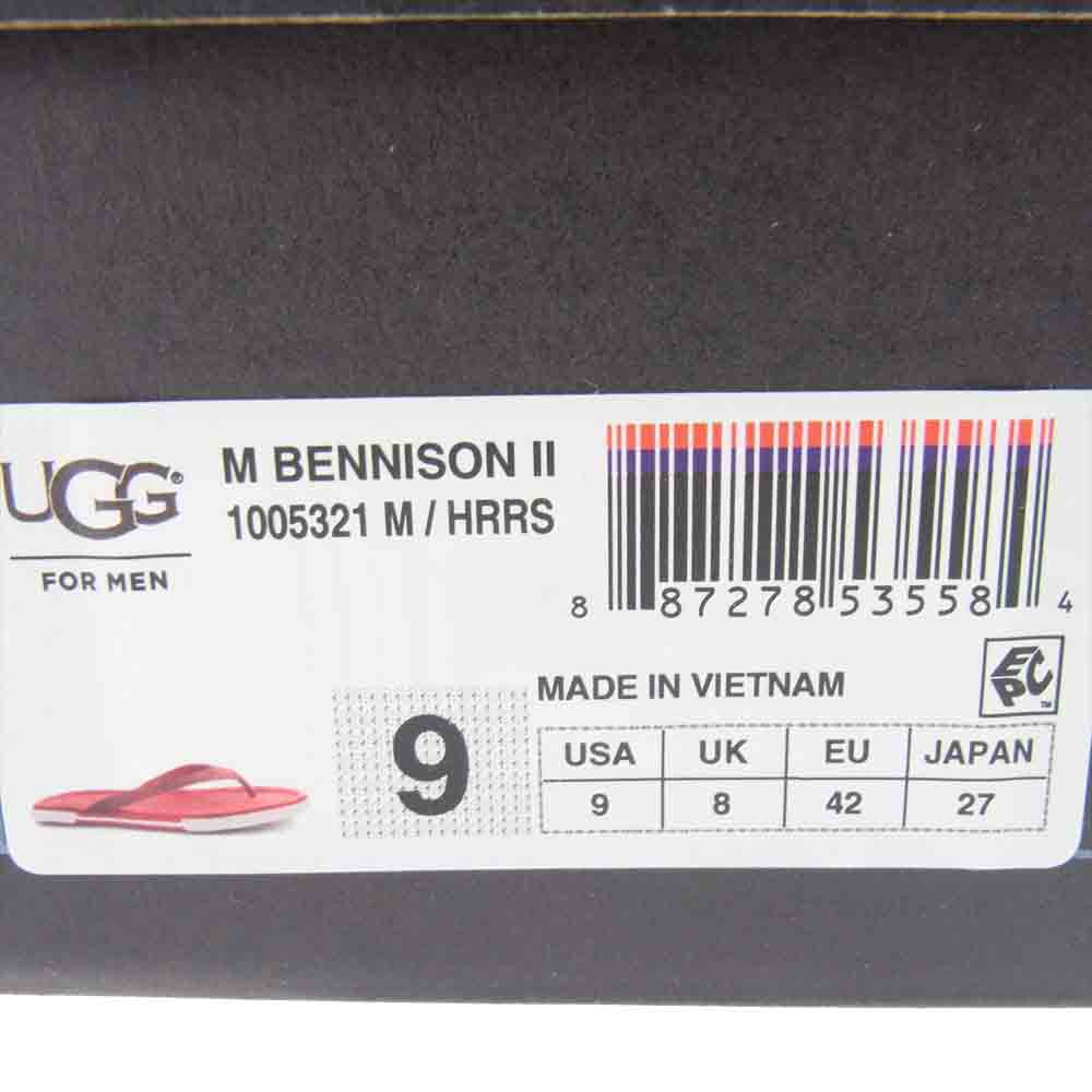 UGG アグ 1005321 BennisonII ベニソン II サンダル レッド系 27cm【中古】