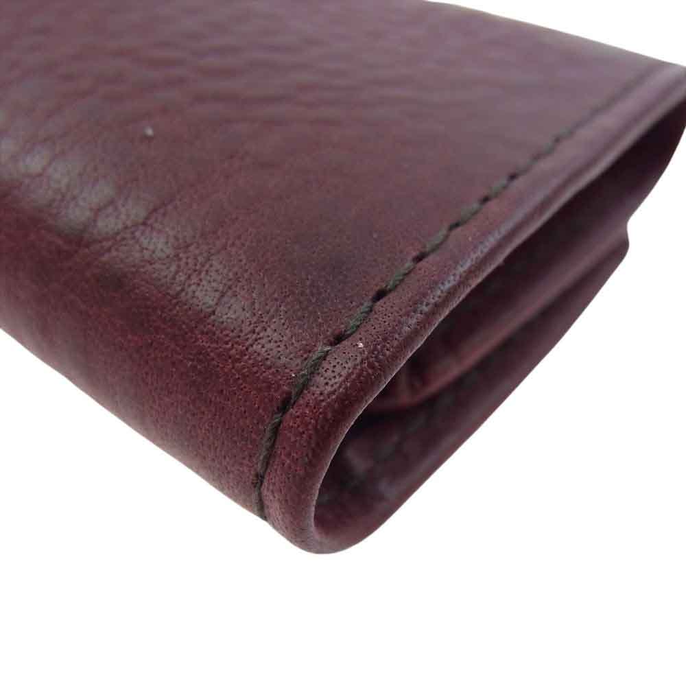 genten ゲンテン レザー キーケース ワインレッド系【中古】