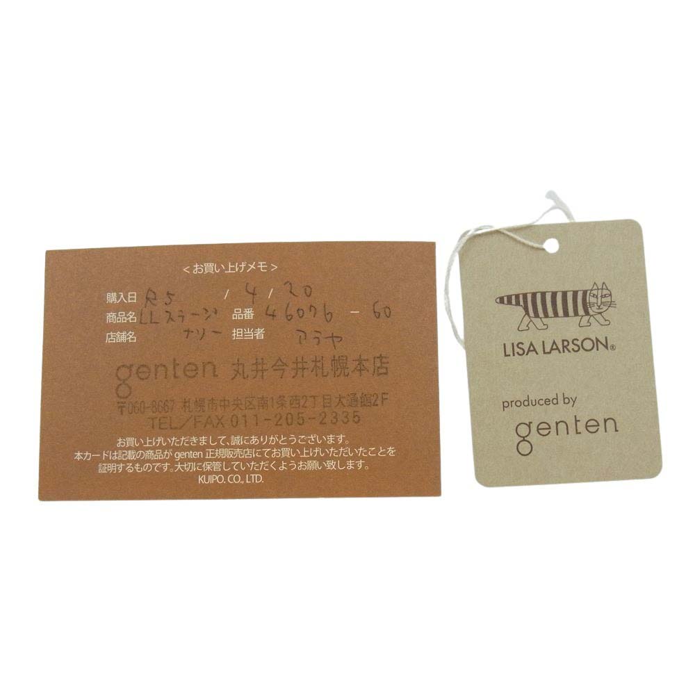 genten ゲンテン LISA LARSON リサラーソン ポーチ 小物入れ ライトブラウン系【中古】