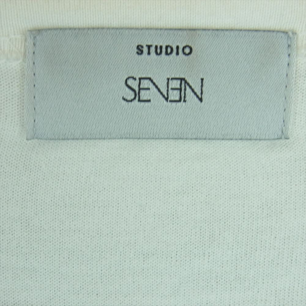スタジオセブン 70864009 フェイク レイヤード ドロップショルダー ロゴ 長袖 Tシャツ ブラック系 M【中古】